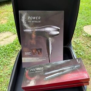 Stylus Power Hair Dryer and Straightener Set New